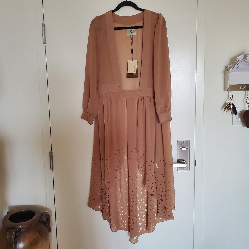 Highlow vest, airy, wide sleeves and defin…